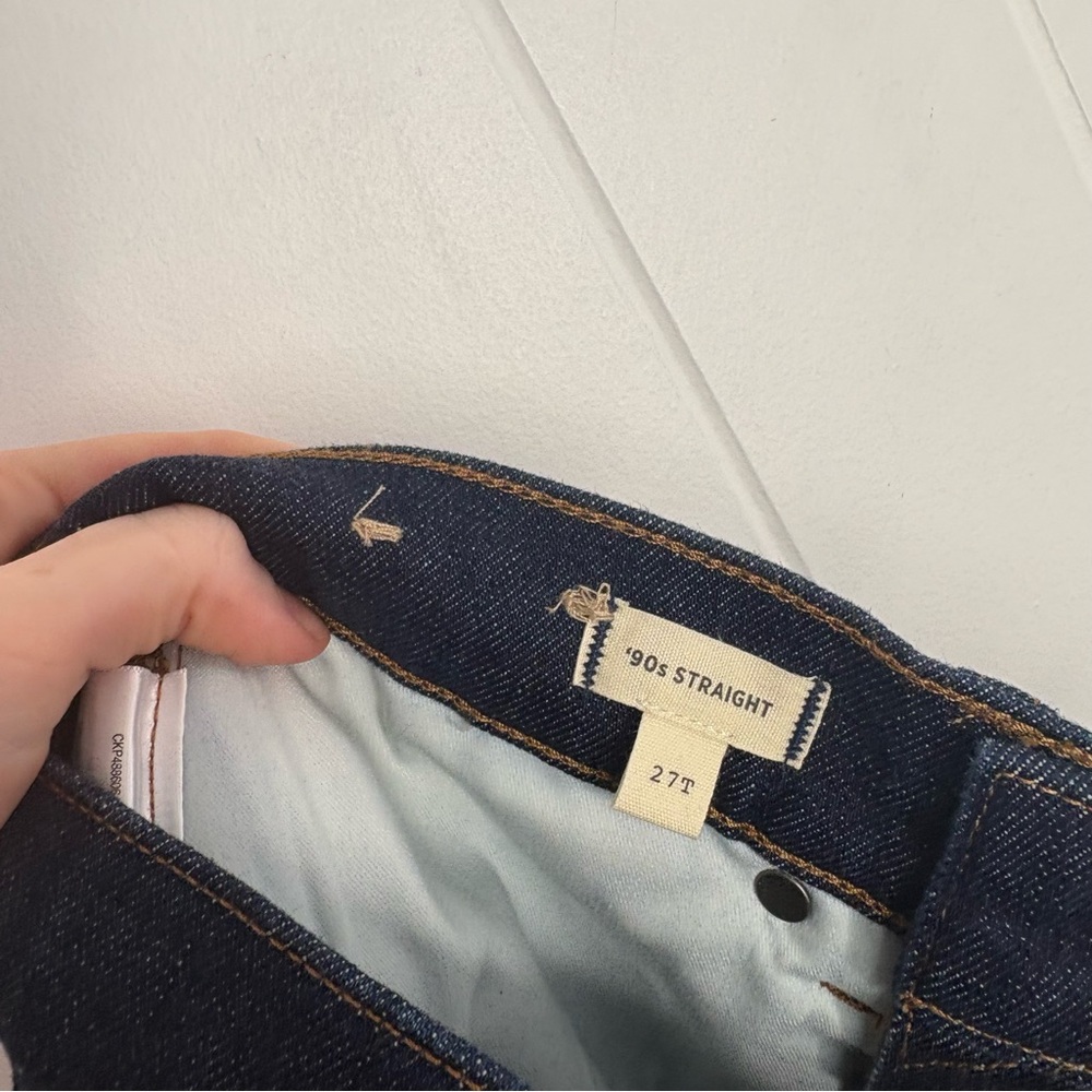 NEW Madewell The Tall '90s Straight Jean Norman Wash Women’s Size 27 Tall Long - Picture 11 of 13